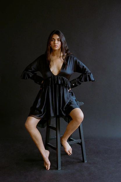 Ophelia Dress | Onyx